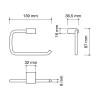 Accesorios y ayudas baño - Portarrollos sin Tapa UMA Neodek Cromo