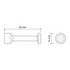 Accesorios y ayudas baño - Percha de Baño de 5cm UMA Neodek Cromo