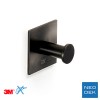 Accesorios y ayudas baño - Percha Base Cuadrada Pixel Black Negro