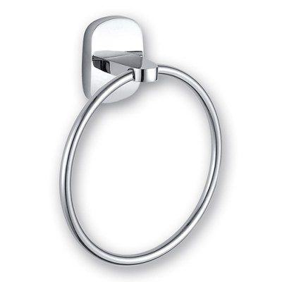 Accesorios y ayudas baño - Toallero de Anilla Croma Cromo Brillo