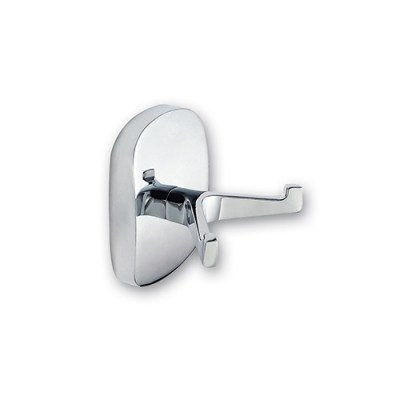 Accesorios y ayudas baño - Percha Doble Croma Cromo Brillo