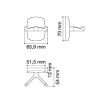 Accesorios y ayudas baño - Percha Doble Croma Cromo Brillo