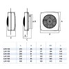 Extractores - CATA Extractor Helicoidal Pared y Cristal LHV 190 Blanco