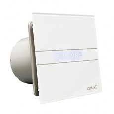 Extractores - CATA Extractor Baño Axial E GLASS E-100 GTH Hygro Cristal Blanco