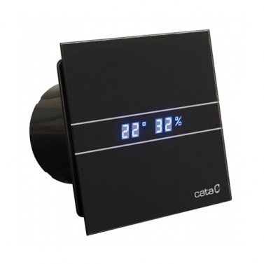 Extractores - CATA Extractor Baño Axial E GLASS E-100 GTH BK HYGRO Cristal Negro