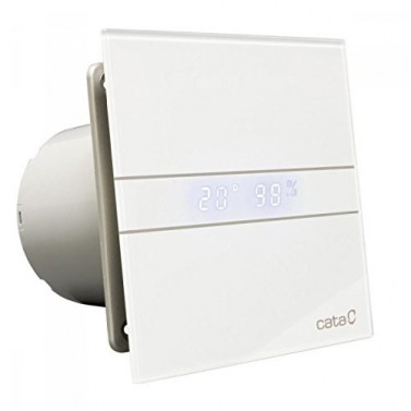Extractores - CATA Extractor Baño Axial E GLASS E-150 GTH Hygro Cristal Blanco