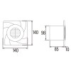 Extractores - CATA Extractor Baño B10 PLUS TIMER Blanco