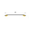 Tapajuntas Adhesivo 010 Acero 83 cm Inox