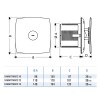 Extractores - CATA Extractor Baño Axial X-MART 10 MATIC Inox