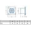 Extractores - Cata Extractor Baño Axial UC-10 STD Blanco