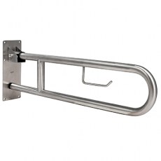 Barra de Apoyo Abatible Vertical 800 mm Inox Mate