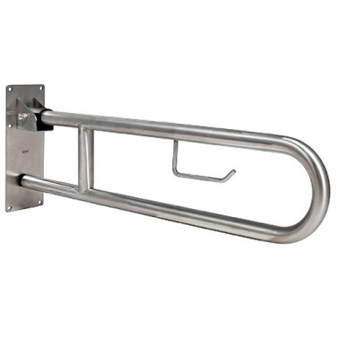 Barra de Apoyo Abatible Vertical 800 mm Inox Mate