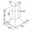 Campanas extractoras - CATA Campana Decorativa Omega 700 70cm Blanco