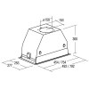 Campanas extractoras - CATA Campana GC Dual WH 75 80cm Blanco