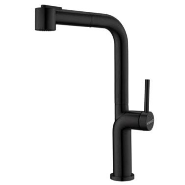 CATA Grifo Cocina Extraíble Caño Alto BSE Negro