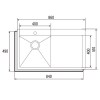 Fregaderos - CATA Fregadero CBS-1 40-40 D R10 Inox