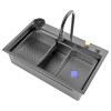 Fregaderos - CATA Fregadero CDC 75 40 SBK Negro + Grifo de Cocina y Accesorios