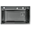 Fregaderos - CATA Fregadero CDC 75 40 SBK Negro + Grifo de Cocina y Accesorios
