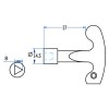 Llave Triángulo 03018T 8 mm