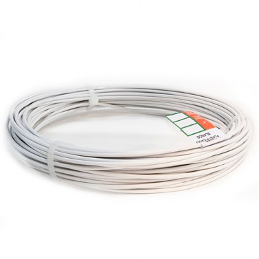 Alambre Plastificado Blanco 5 Metros