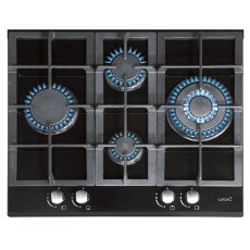 Placas de gas - CATA Encimera Gas LCI 6031 BK 4 Fuegos Cristal Negro