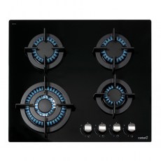 Placas de gas - CATA Encimera Gas CCI 6031 BK 4 Fuegos Cristal Negro