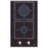 Placas de gas - CATA Encimera Gas SCI 3002 BK 2 Fuegos Cristal Negro
