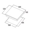 Placas de inducción - CATA Encimera Inducción INSB 6030 WH 3 Zonas Cristal Blanco