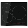 Placas de inducción - CATA Encimera Inducción INSB 6003 E2 BK 3 Zonas Cristal Negro
