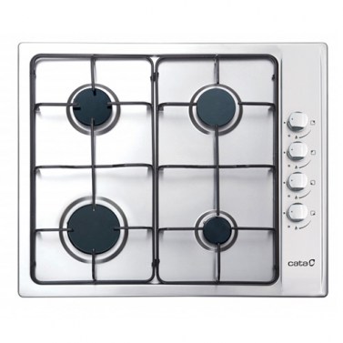 Placas de gas - CATA Encimera Gas GIB 6004 X 4 Fuegos Inox