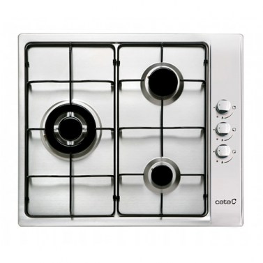 Placas de gas - CATA Encimera Gas GI 6021 X 3 Fuegos Inox