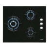 Placas de gas - CATA Encimera Gas CI 6021 3 Fuegos Cristal Negro
