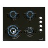 Placas de gas - CATA Encimera Gas Butano CIB 6031 4 Fuegos Cristal Negro