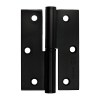 Bisagra Inox 100x65 mm Negro Mate Derecha