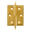 Bisagras de pala - Bisagra 1006 60x40 mm Izquierda con Remate Latón Pulido
