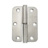 Bisagra Inox 100x86 mm Izquierda Redondeada