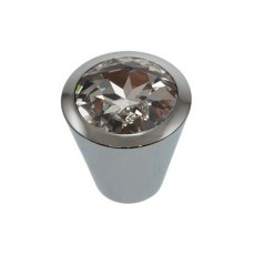 Pomo Luxury 1009 Swarovski 16 mm Cromo