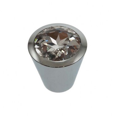 Pomo Luxury 1009 Swarovski 16 mm Cromo
