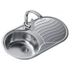TEKA Fregadero Circular DR-80 1C 1E Reversible Inox