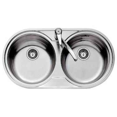 TEKA Fregadero Circular DR-80 2C Reversible Inox