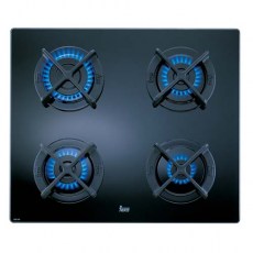 TEKA Encimera Gas Butano CGC 4G AI AL Polivalente 4 Fuegos Cristal Negro