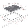 Vitrocerámicas - TEKA Encimera Vitrocerámica TR 951 5 Zonas Negro