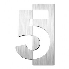 Número 5 de 75 mm Inox Cepillado