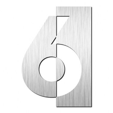Número 6 de 75 mm Inox Cepillado
