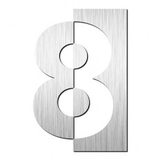 Número 8 de 75 mm Inox Cepillado