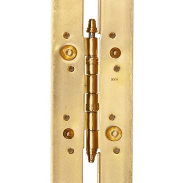 Bisagra Antipalanca Larga 1063 con Remate 2100x40 mm Dorado