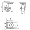 Rueda Goma Serie Doméstica CLR 1-0779 20kg Pletina