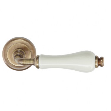 Juego Manivela con Roseta 108 BEL.LA Fumé Porcelana Marfil