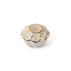 Pomos mueble - Pomo Flor Ø46mm Porcelana Blanca con Bordes Dorados