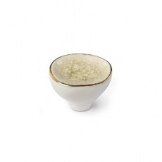 Pomos mueble - Pomo Ovalado 1091BL 44x39mm Porcelana Blanca y Cristal